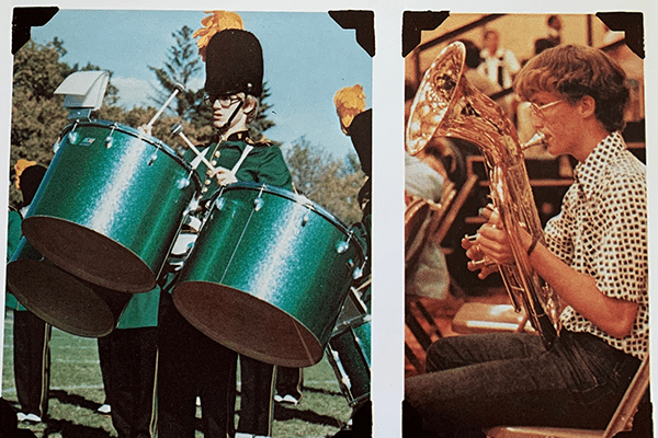 drums and horns